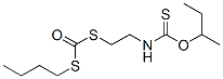 N-[2-[[(Butylthio)carbonyl]thio]ethyl]carbamothioic acid S-butyl ester Structure