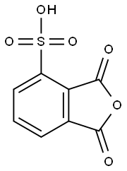 1,3-dihydro-1,3-dioxoisobenzofuran-4-sulphonic acid Struktur