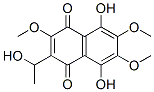 5,8-Dihydroxy-2-(1-hydroxyethyl)-3,6,7-trimethoxy-1,4-naphthoquinone Struktur