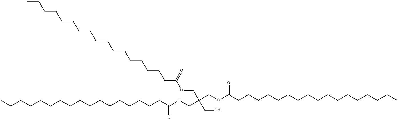 ジステアリン酸2-(ヒドロキシメチル)-2-[(ステアロイルオキシ)メチル]-1,3-プロパンジイル 化学構造式