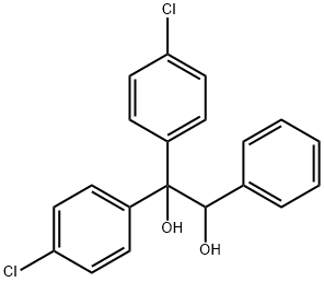 1,1-bis(4-chlorophenyl)-2-phenyl-ethane-1,2-diol Structure