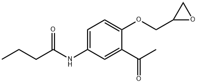 醋丁洛尔杂质A,28197-66-2,结构式
