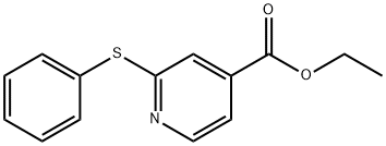 2-(PHENYLTHIO)-PYRIDINE-4-CARBOXYLIC ACID ETHYL ESTER Struktur