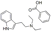 N,N-Diethyltryptaminemonobenzoate 化学構造式