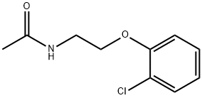 N-[2-(2-chlorophenoxy)ethyl]acetamide 化学構造式