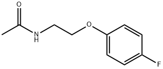 N-[2-(4-fluorophenoxy)ethyl]acetamide Struktur