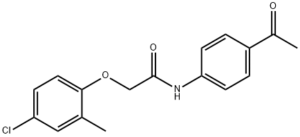 N-(4-Acetylphenyl)-2-(4-chloro-2-methylphenoxy)-acetamide Structure