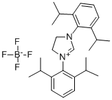 1,3-双(2,6-二异丙苯基)-4,5-二氢咪唑 四氟硼酸盐,282109-83-5,结构式