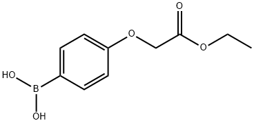 4-(2-乙氧基-2-氧代乙氧基)苯基硼酸, 282116-97-6, 结构式