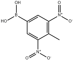 3,5-二硝基-4-甲基苯硼酸, 28249-49-2, 结构式