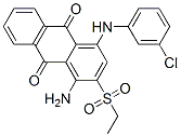 1-amino-4-[(3-chlorophenyl)amino]-2-(ethylsulphonyl)anthraquinone Structure