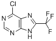 6-chloro-8-(trifluoromethyl)-9H-purine 化学構造式