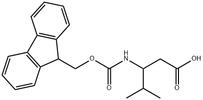 3-(FMOC-氨基)-4-甲基戊酸,282524-93-0,结构式