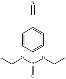 (4-CYANO-PHENYL)-PHOSPHONIC ACID DIETHYL ESTER Structure