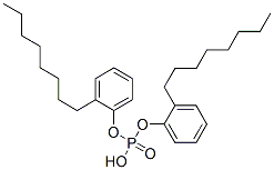 bis(octylphenyl) hydrogen phosphate,28258-94-8,结构式