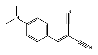 2-(4-(二甲氨基)亚苄基)丙二腈,2826-28-0,结构式