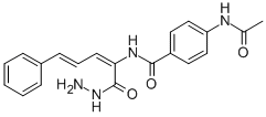 28272-08-4 2-(p-Acetamidobenzamido)-5-phenyl-2,4-pentadienoic acid hydrazide
