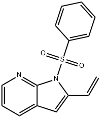 1-(phenylsulfonyl)-2-vinyl-1H-pyrrolo[2,3-b]pyridine Struktur
