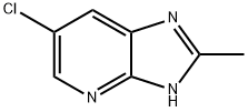 6-氯-2-甲基-1H-咪唑并[4,5-B]吡啶 结构式