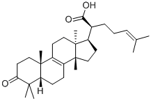 (20S)-3-オキソオイファ-8,24-ジエン-21-酸 化学構造式