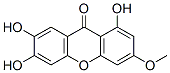 1,6,7-トリヒドロキシ-3-メトキシ-9H-キサンテン-9-オン 化学構造式