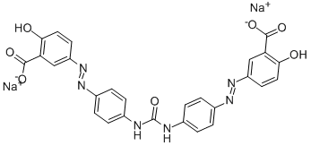 3,3’-[羰基双(亚氨基-4,1-亚苯基偶氮)]双(6-羟基苯甲酸)二钠盐,2829-42-7,结构式