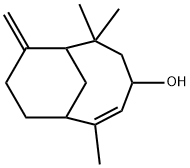 2,6,6-Trimethyl-8-methylenebicyclo[5.3.1]undec-2-en-4-ol Struktur