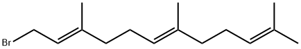 3,7,11-トリメチル-2,6,10-ドデカトリエニルブロミド 化学構造式