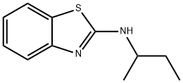 N-(仲丁基)-1,3-苯并噻唑-2-胺, 28291-73-8, 结构式