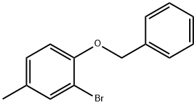 1-(ベンジルオキシ)-2-ブロモ-4-メチルベンゼン 化学構造式