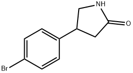 4-(4-溴苯基)-2-吡咯烷酮,28311-23-1,结构式