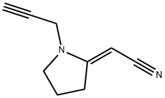 Acetonitrile, [1-(2-propynyl)-2-pyrrolidinylidene]-, (2E)- (9CI) Structure