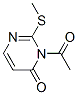 4(3H)-Pyrimidinone,  3-acetyl-2-(methylthio)- Struktur