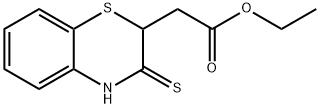 ETHYL 2-(3-THIOXO-3,4-DIHYDRO-2H-1,4-BENZOTHIAZIN-2-YL)ACETATE 化学構造式