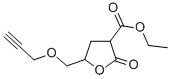 2-オキソ-5-(2-プロピニルオキシメチル)テトラヒドロフラン-3-カルボン酸エチル 化学構造式
