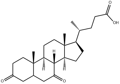 3,7-DIKETO-5BETA-CHOLAN-24-OIC ACID 化学構造式