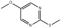 Pyrimidine, 5-methoxy-2-(methylthio)- Structure