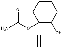 1,2-Cyclohexanediol,1-ethynyl-,1-carbamate(9CI),2836-36-4,结构式