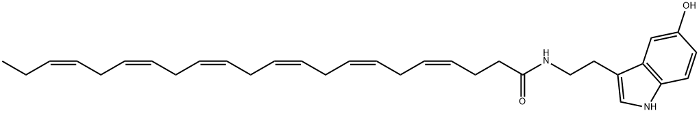 Docosahexaenoyl Serotonin 结构式