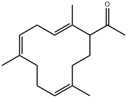 methyl 2,6,10-trimethylcyclododeca-2,5,9-trien-1-yl ketone Structure