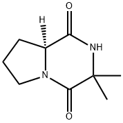 Pyrrolo[1,2-a]pyrazine-1,4-dione, hexahydro-3,3-dimethyl-, (S)- (9CI) 结构式