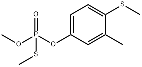 Thiophosphoric acid O,S-dimethyl O-[4-(methylthio)-3-methylphenyl] ester Structure