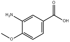 3-氨基-4-甲氧基苯甲酸,2840-26-8,结构式