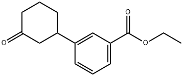 ETHYL 3-(3-OXOCYCLOHEXYL)BENZOATE 结构式