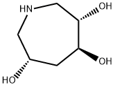 1H-Azepine-3,4,6-triol, hexahydro-, (3S,4S,6S)- (9CI) Structure