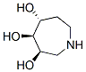 1H-Azepine-3,4,5-triol, hexahydro-, (3R,4S,5R)- (9CI) Structure