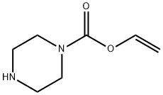 ピペラジン-1-カルボン酸ビニル 化学構造式