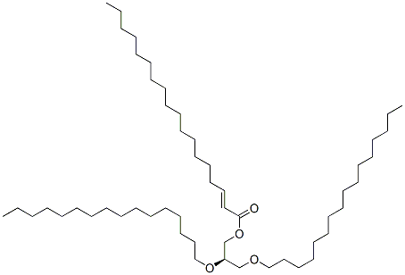 1,2-dihexadecyl-3-O-octadecenoyl-sn-glycerol Structure