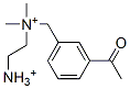 N-(3-acetylbenzyl)-N,N-dimethylethylenediammonium Structure
