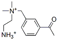 N-(3-acetylbenzyl)-N,N-dimethylethylenediammonium,28411-14-5,结构式